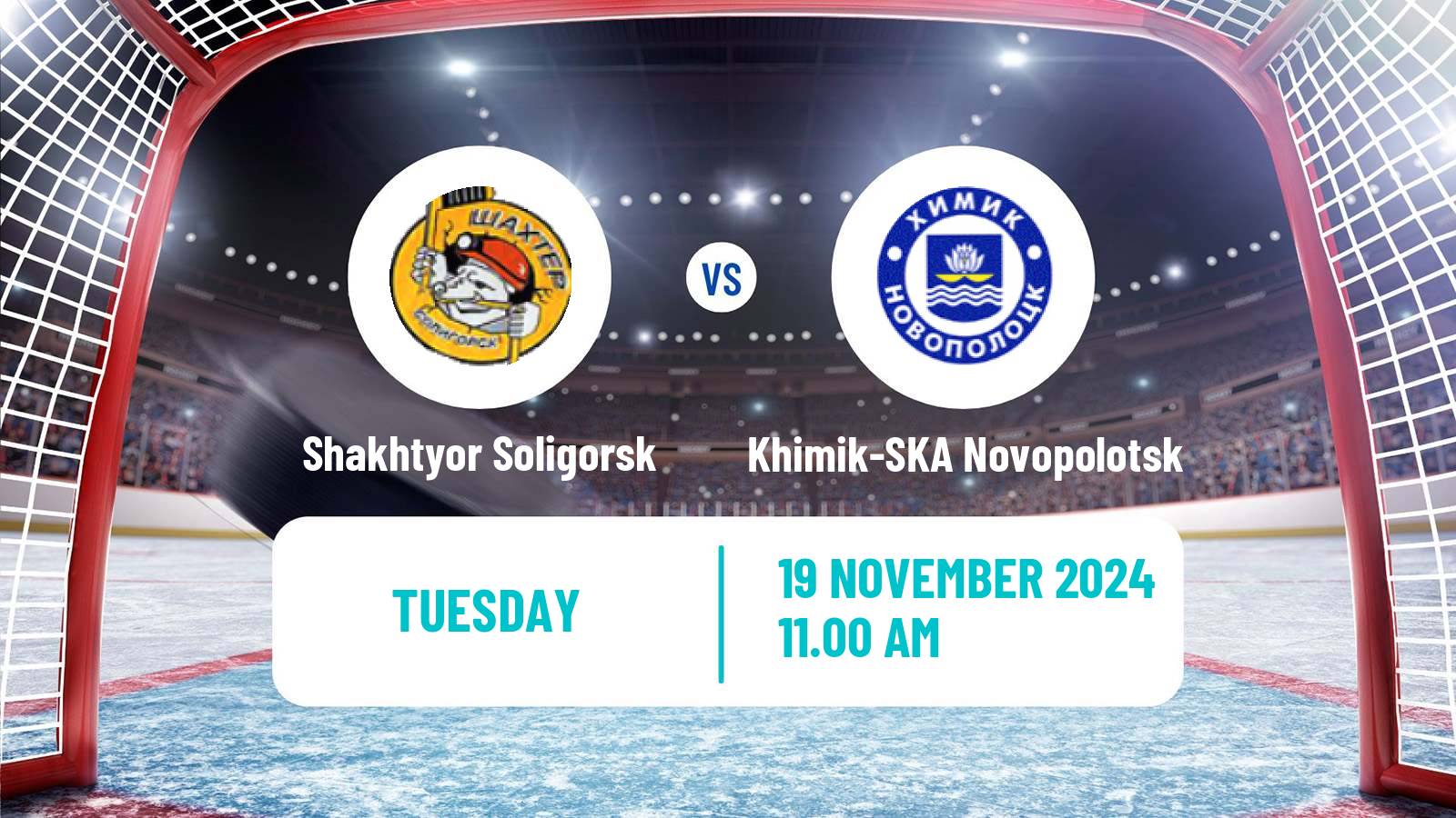 Hockey Belarusian Extraleague Shakhtyor Soligorsk - Khimik-SKA Novopolotsk