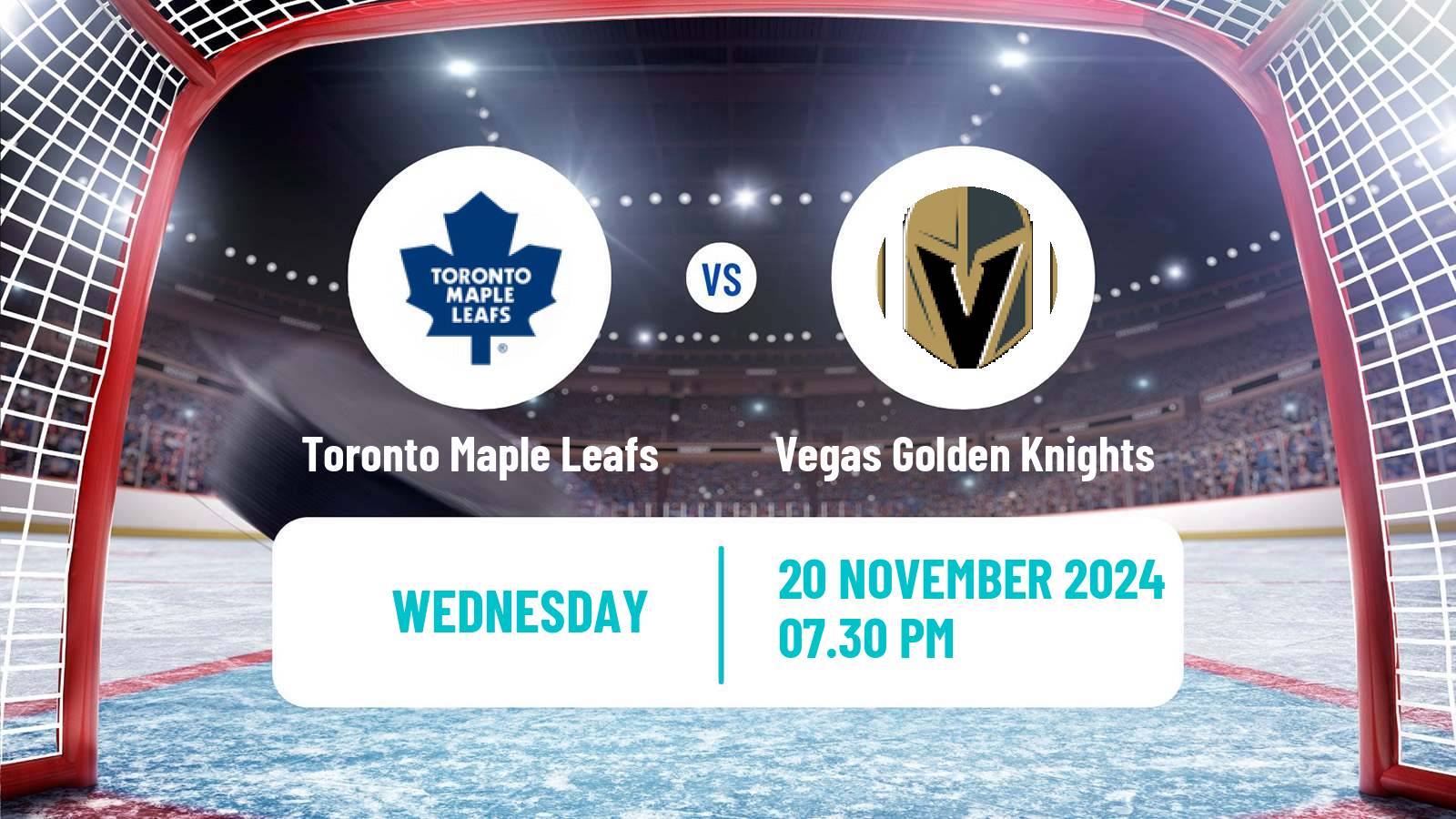 Hockey NHL Toronto Maple Leafs - Vegas Golden Knights