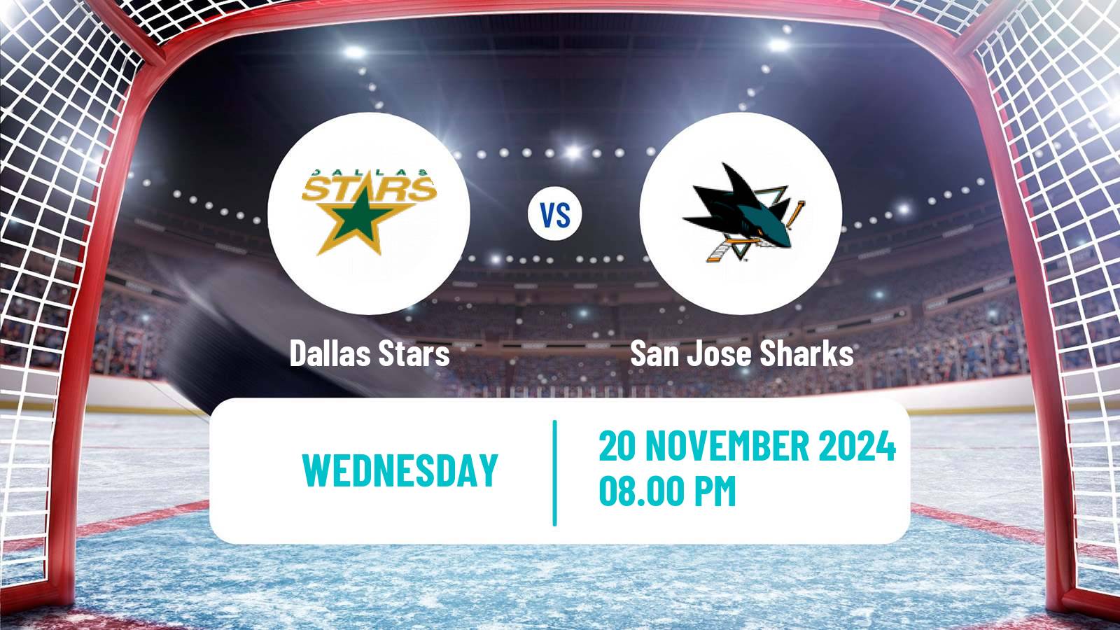 Hockey NHL Dallas Stars - San Jose Sharks