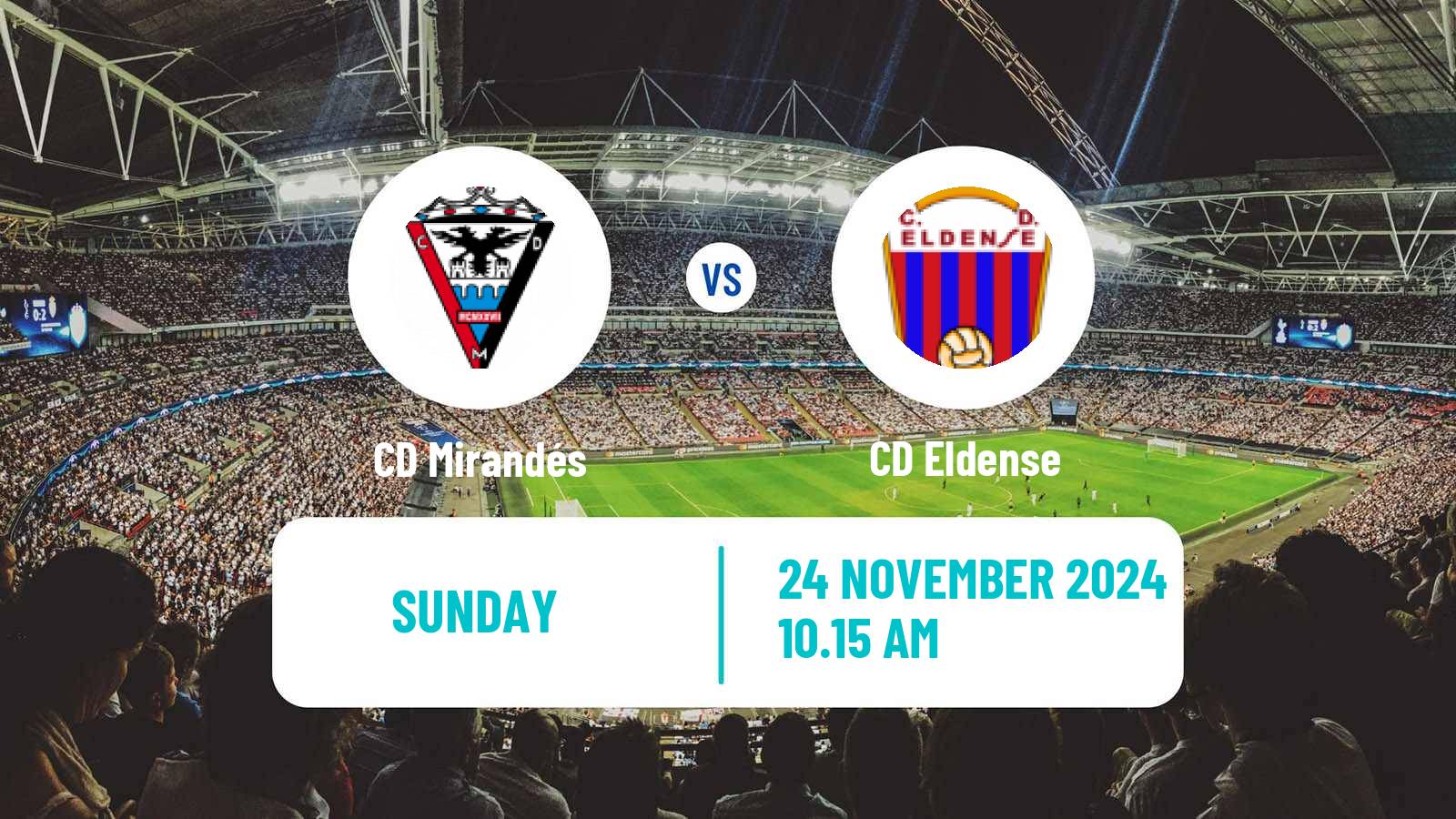 Soccer Spanish LaLiga2 Mirandés - Eldense