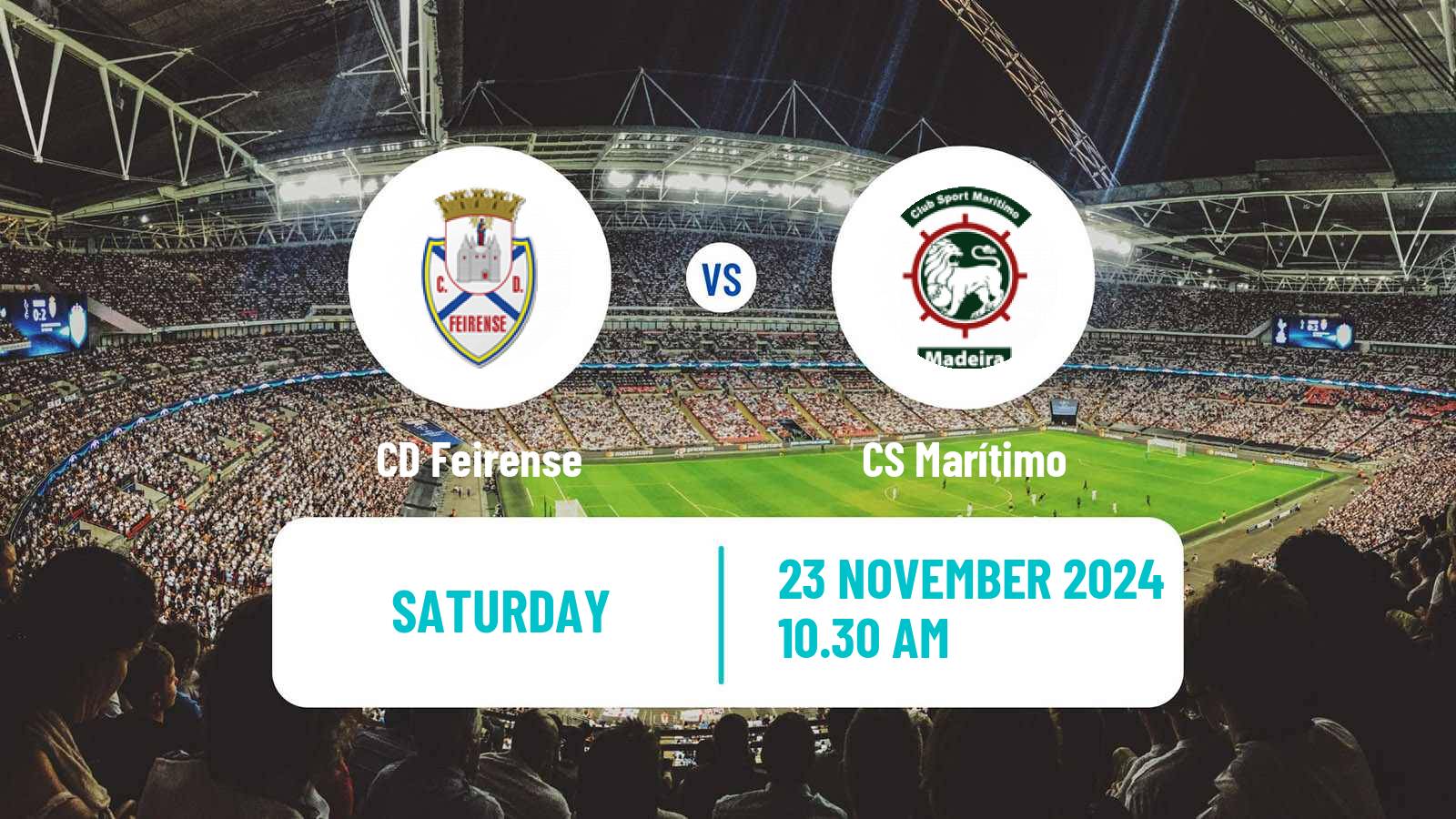 Soccer Portuguese Liga 2 Feirense - Marítimo