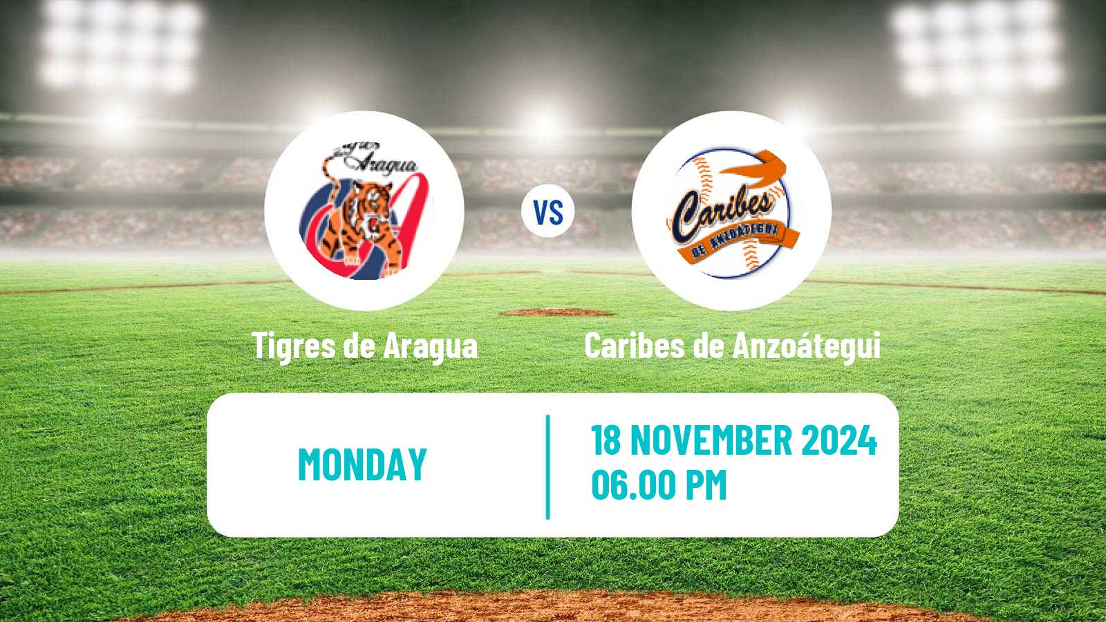 Baseball Venezuelan LVBP Tigres de Aragua - Caribes de Anzoátegui