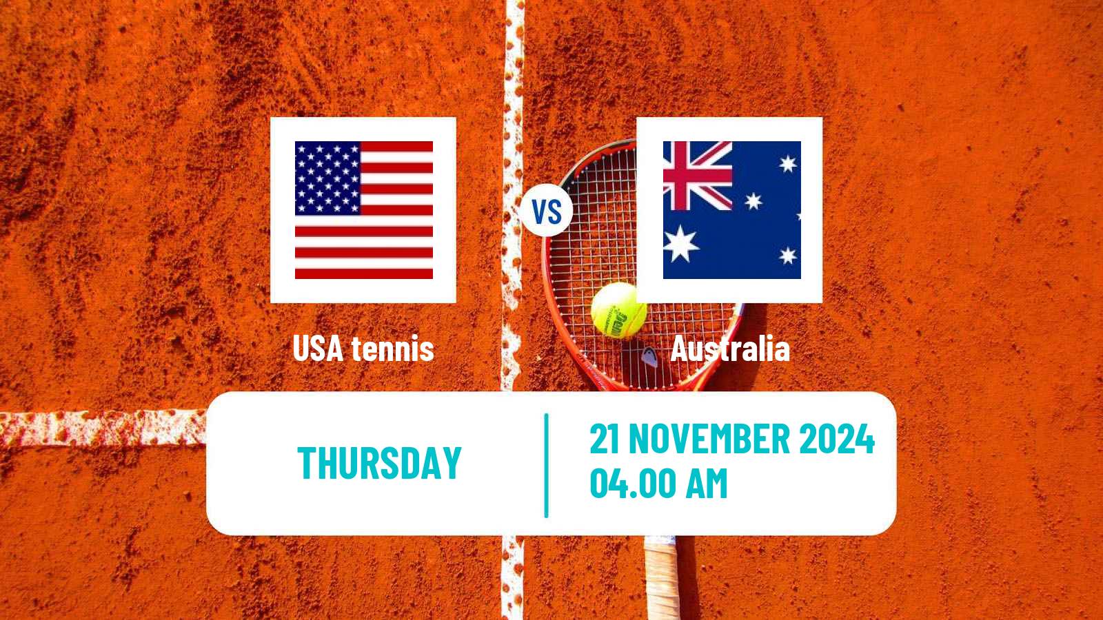 Tennis Davis Cup - World Group Teams USA - Australia