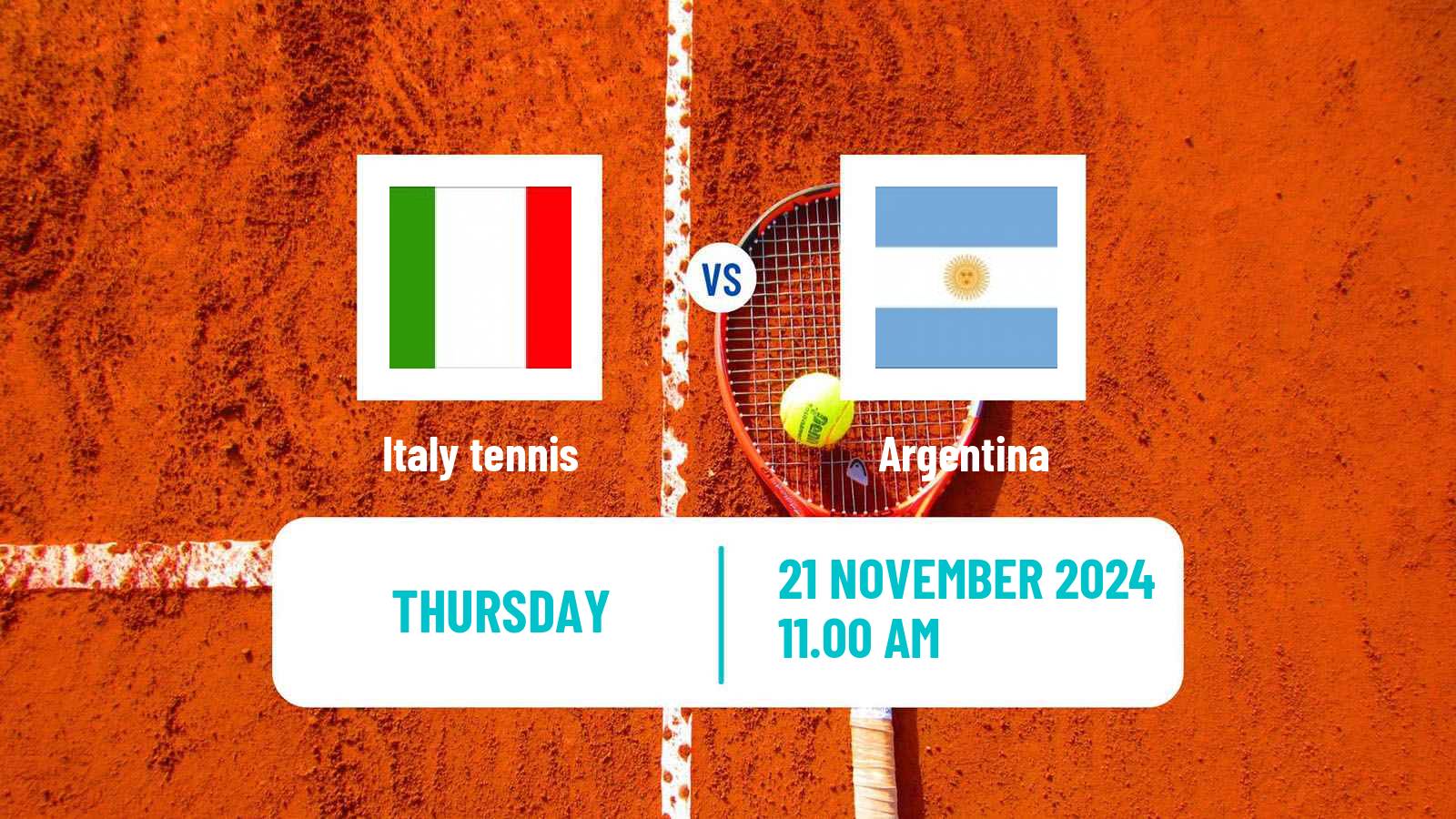 Tennis Davis Cup - World Group Teams Italy - Argentina