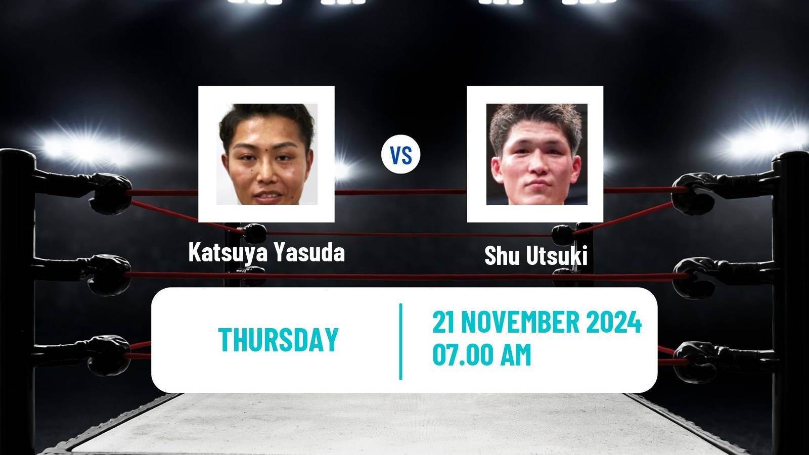 Boxing Lightweight WBO Asia Pacific Opbf Titles Men Katsuya Yasuda - Shu Utsuki