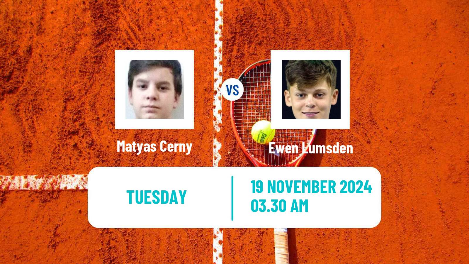 Tennis ITF M15 Monastir 53 Men Matyas Cerny - Ewen Lumsden