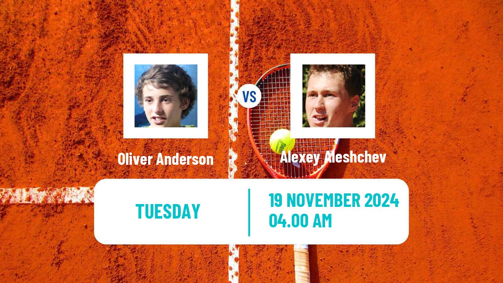 Tennis ITF M15 Luanda Men Oliver Anderson - Alexey Aleshchev