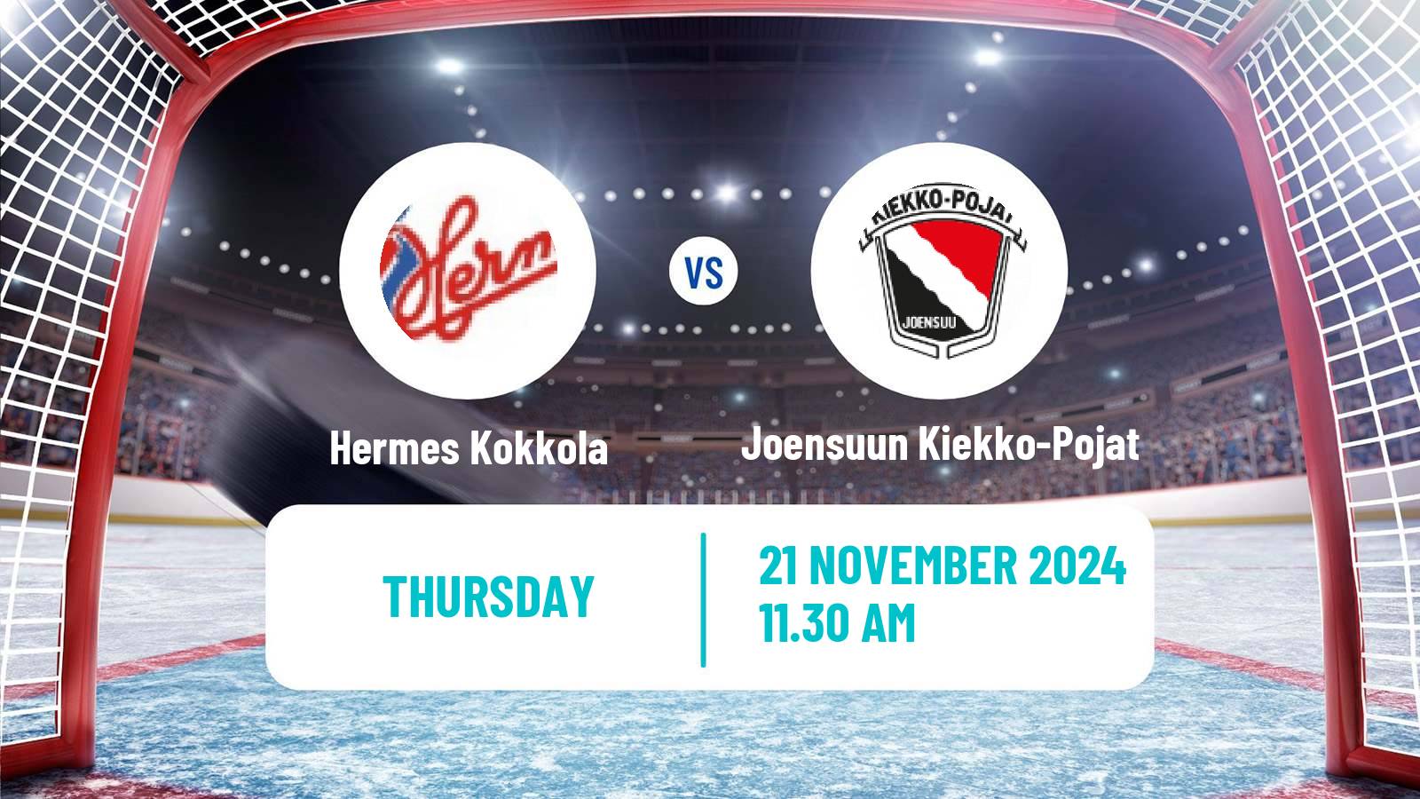 Hockey Finnish Mestis Hermes Kokkola - Joensuun Kiekko-Pojat