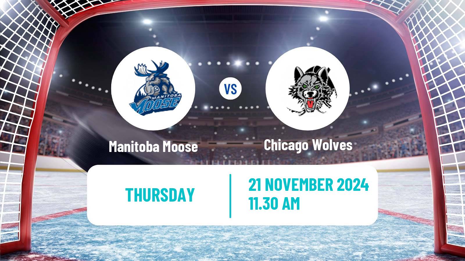 Hockey AHL Manitoba Moose - Chicago Wolves