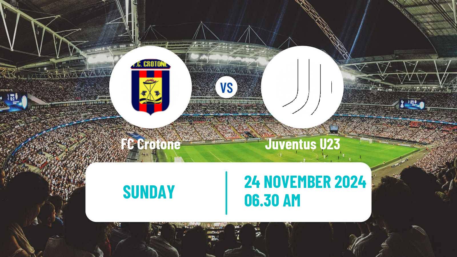 Soccer Italian Serie C Group C Crotone - Juventus U23