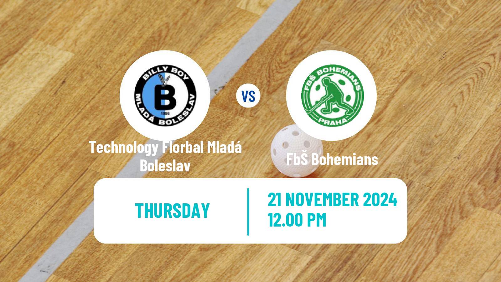 Floorball Czech Superliga Floorball Technology Florbal Mladá Boleslav - FbŠ Bohemians