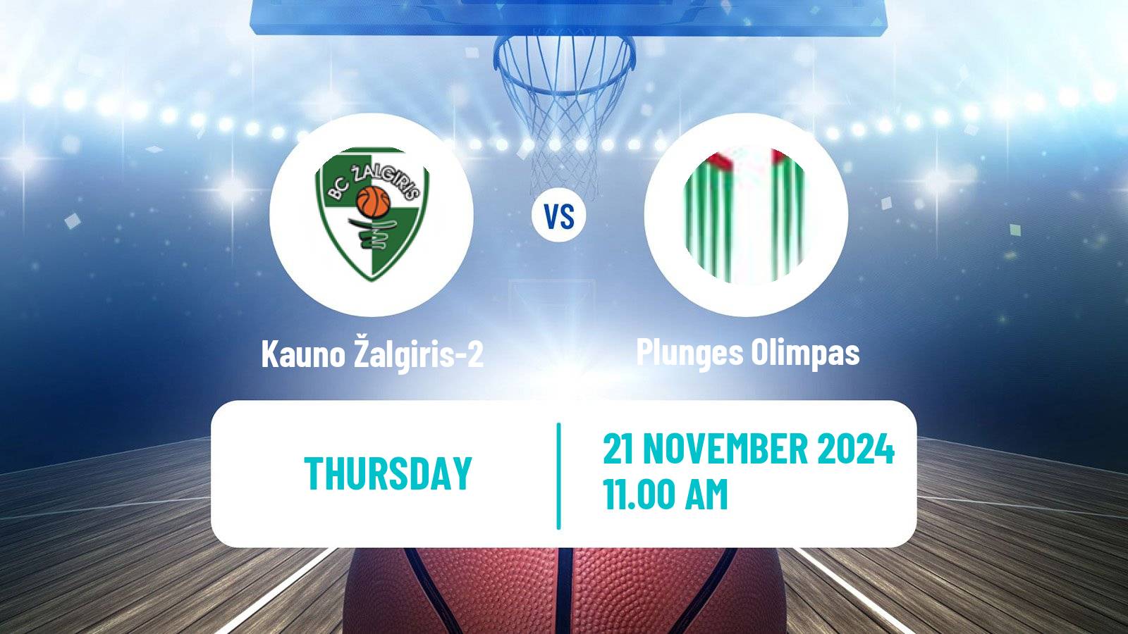 Basketball Lietuvos NKL Kauno Žalgiris-2 - Plunges Olimpas