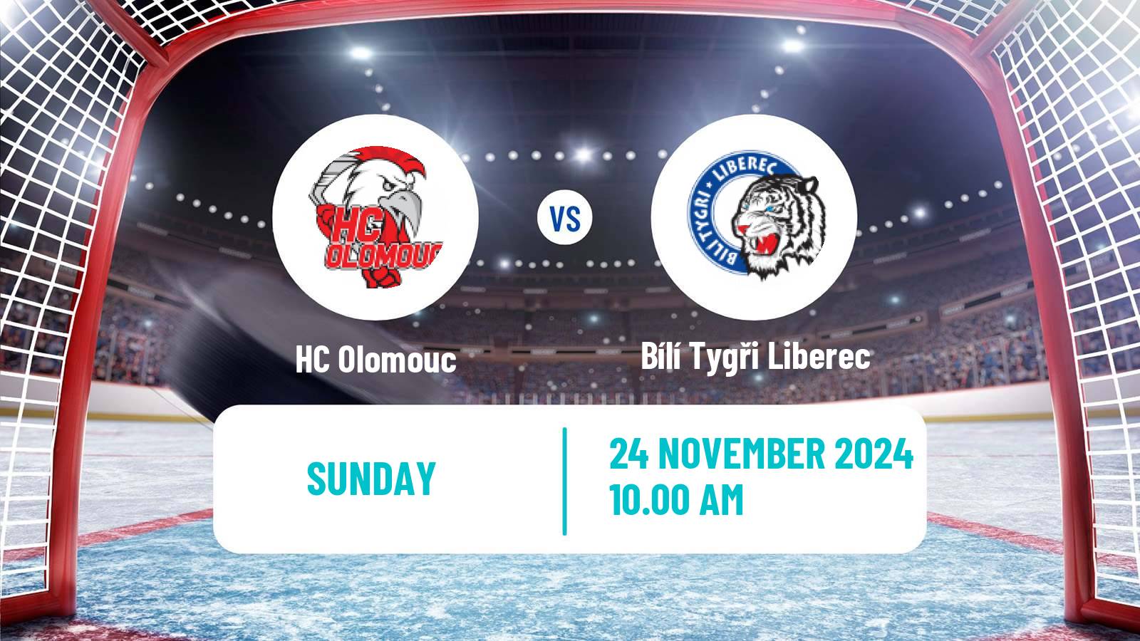 Hockey Czech Extraliga Olomouc - Bílí Tygři Liberec