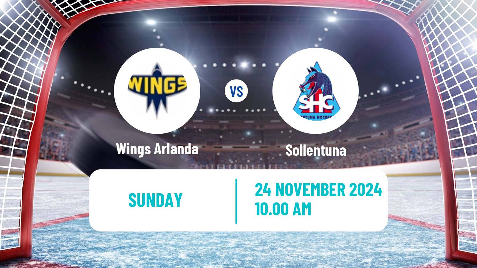 Hockey Swedish HockeyEttan Ostra Wings Arlanda - Sollentuna