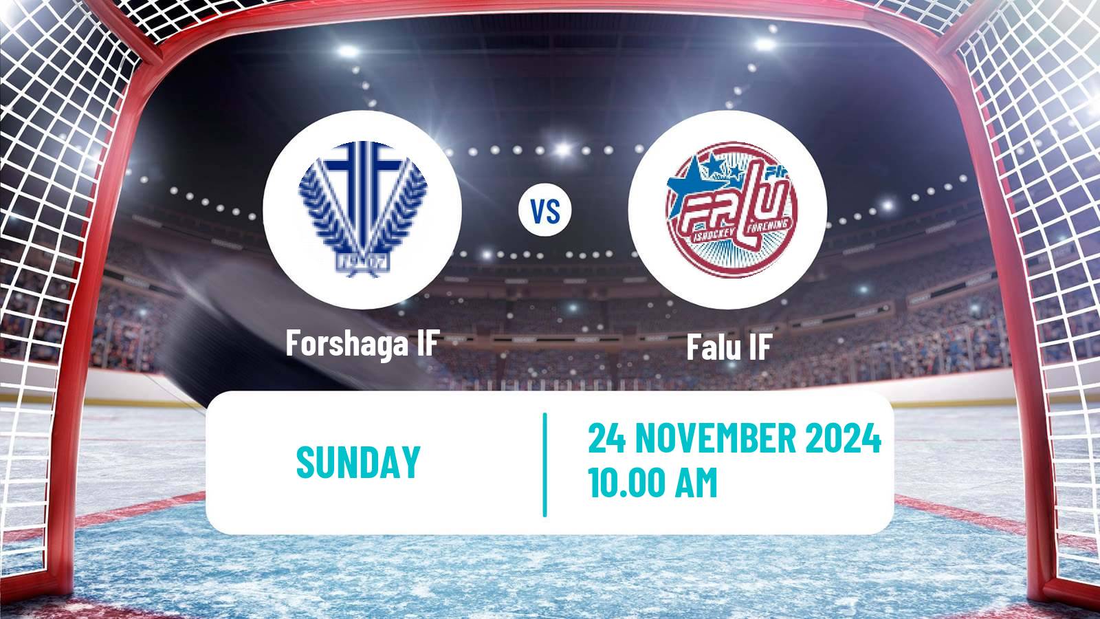 Hockey Swedish HockeyEttan Vastra Forshaga - Falu