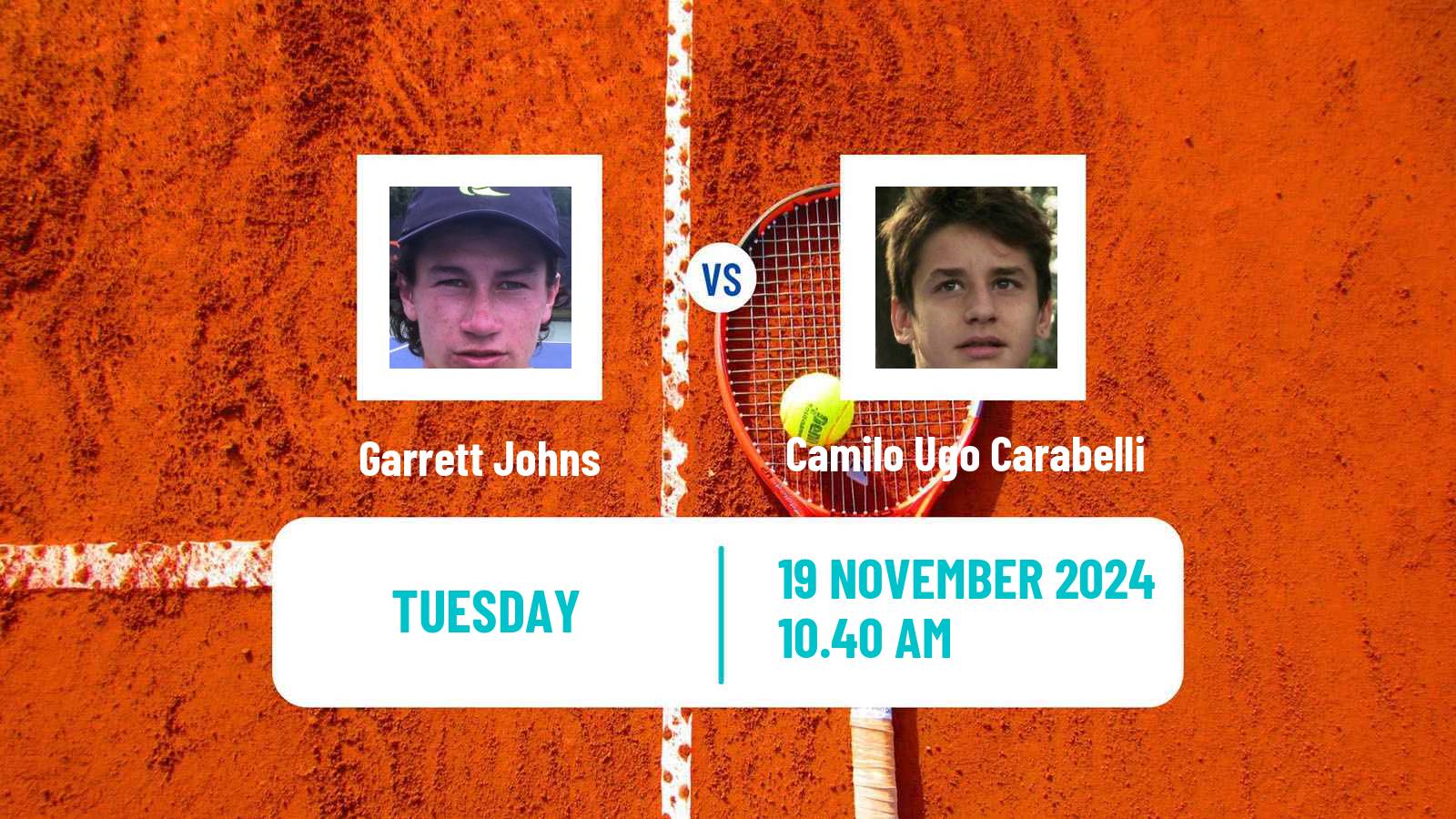 Tennis Sao Paulo 5 Challenger Men Garrett Johns - Camilo Ugo Carabelli