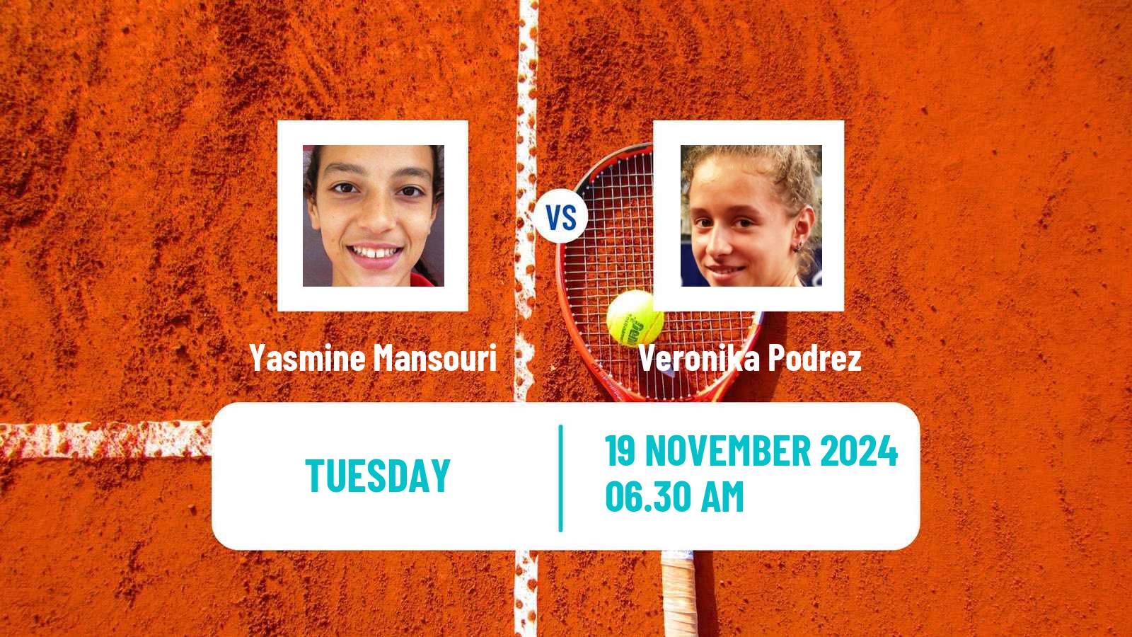 Tennis ITF W35 Lousada Women Yasmine Mansouri - Veronika Podrez