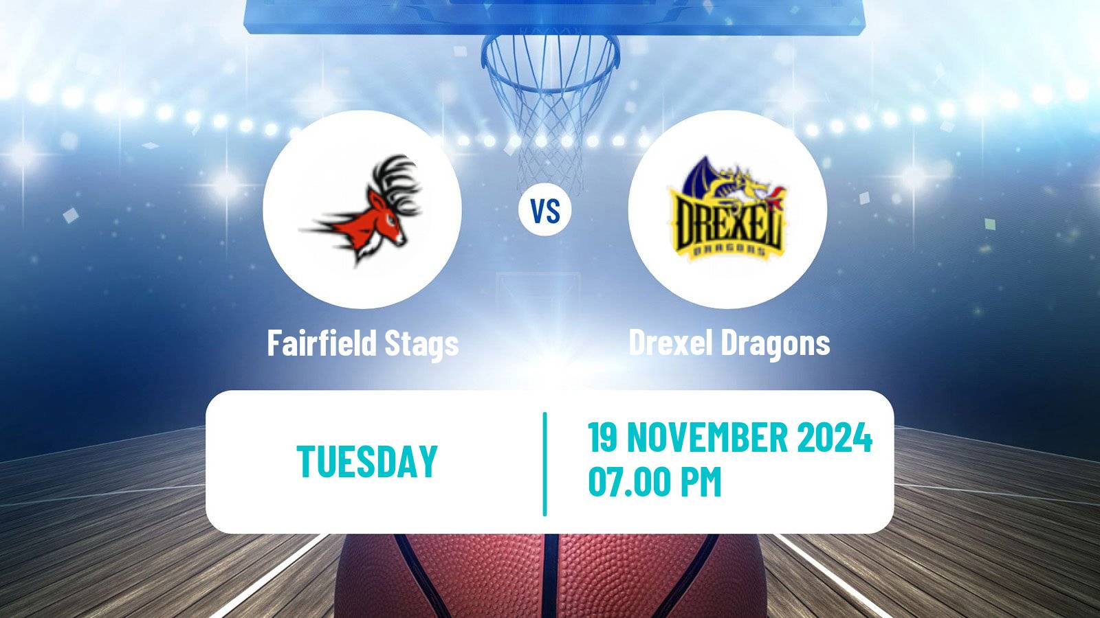 Basketball NCAA College Basketball Fairfield Stags - Drexel Dragons