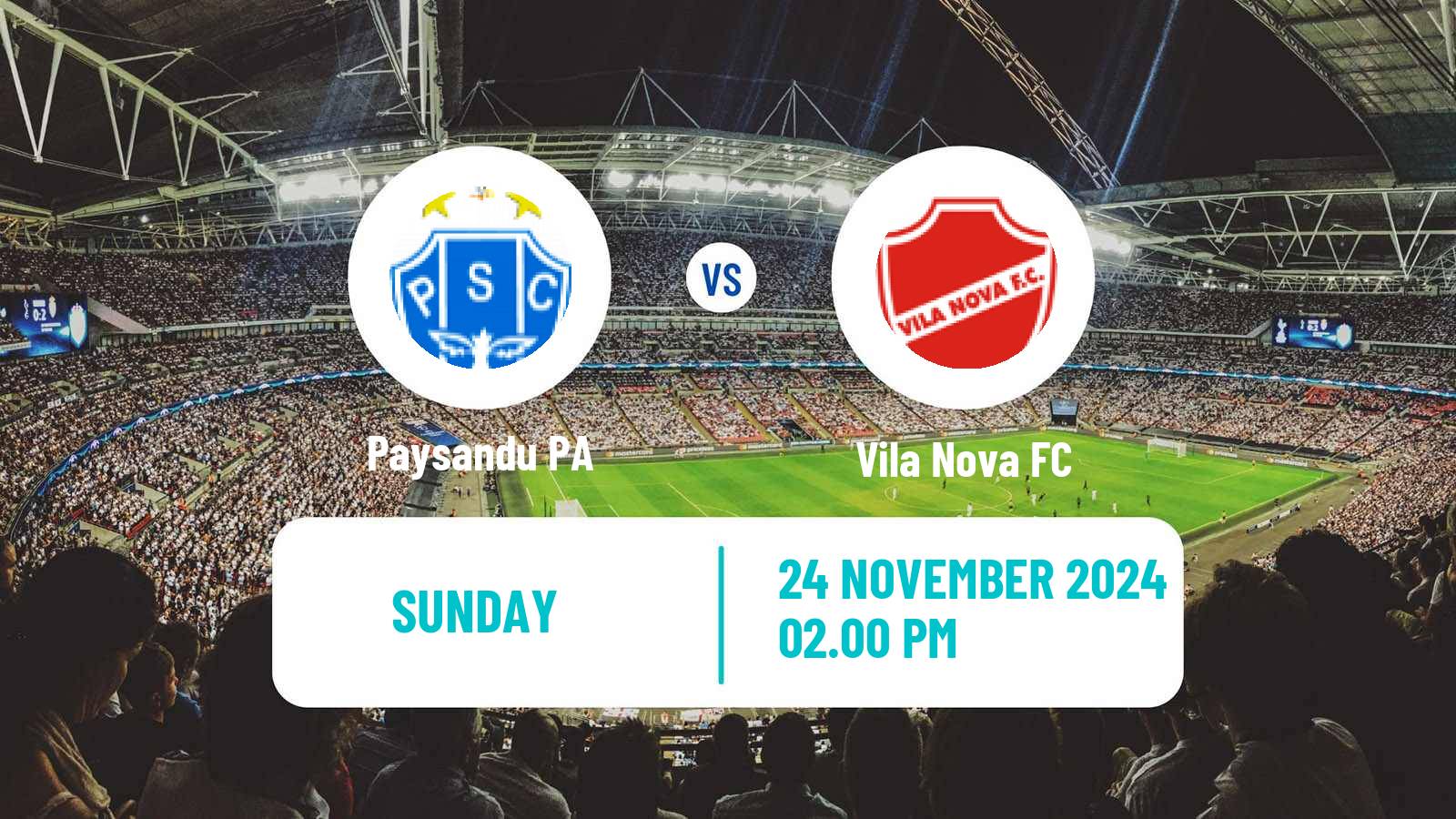 Soccer Brazilian Serie B Paysandu - Vila Nova