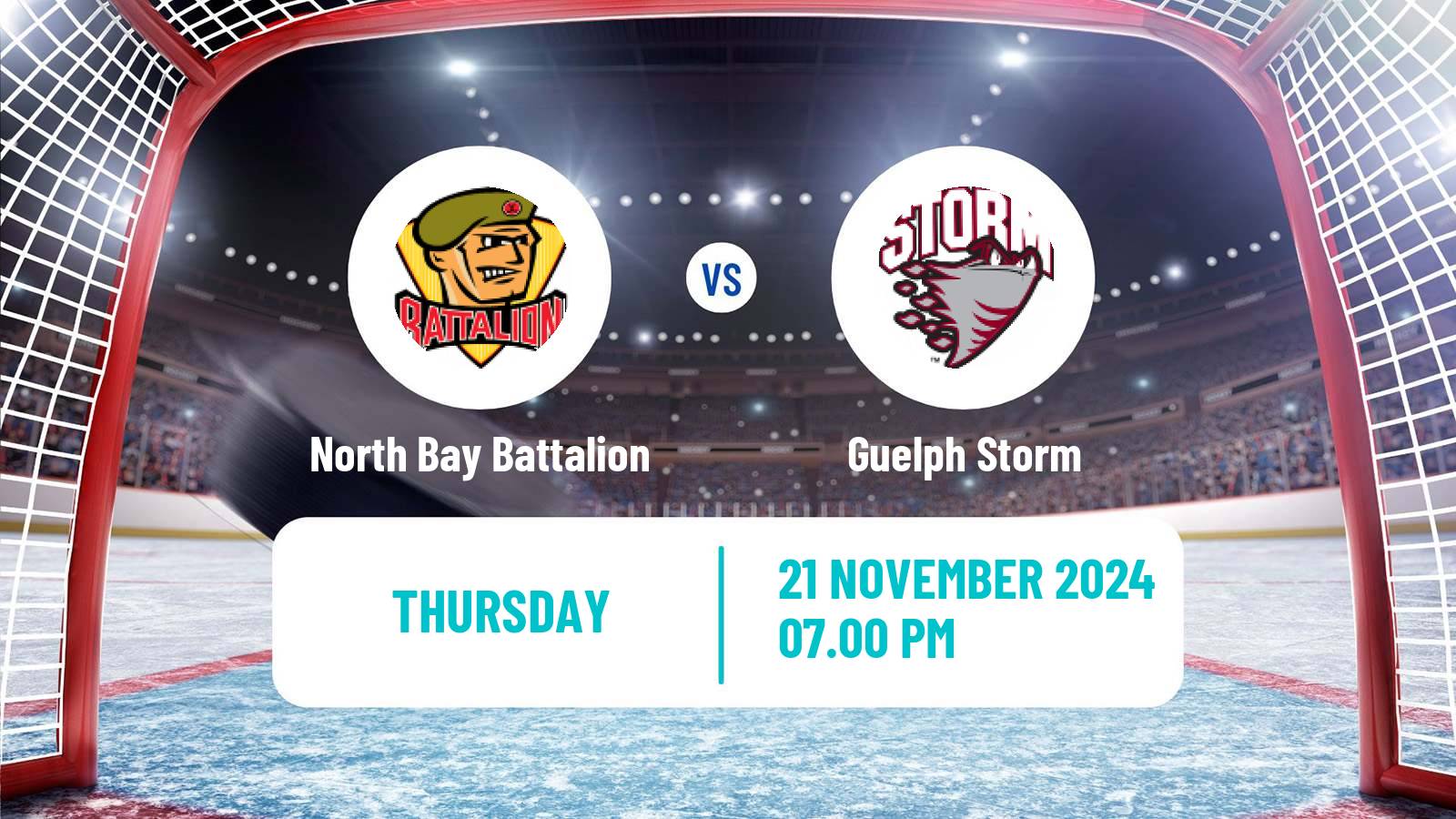 Hockey OHL North Bay Battalion - Guelph Storm