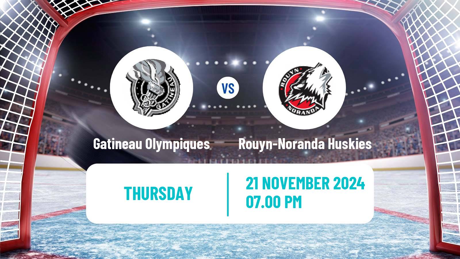 Hockey QMJHL Gatineau Olympiques - Rouyn-Noranda Huskies