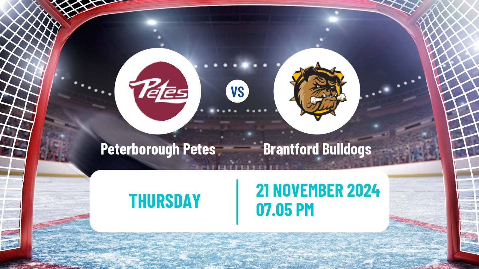 Hockey OHL Peterborough Petes - Brantford Bulldogs