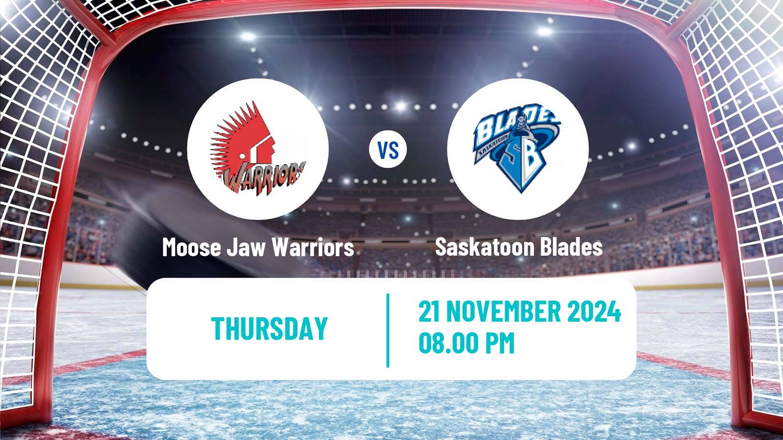 Hockey WHL Moose Jaw Warriors - Saskatoon Blades