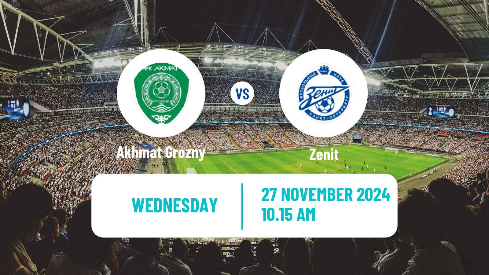 Soccer Russian Cup Akhmat Grozny - Zenit