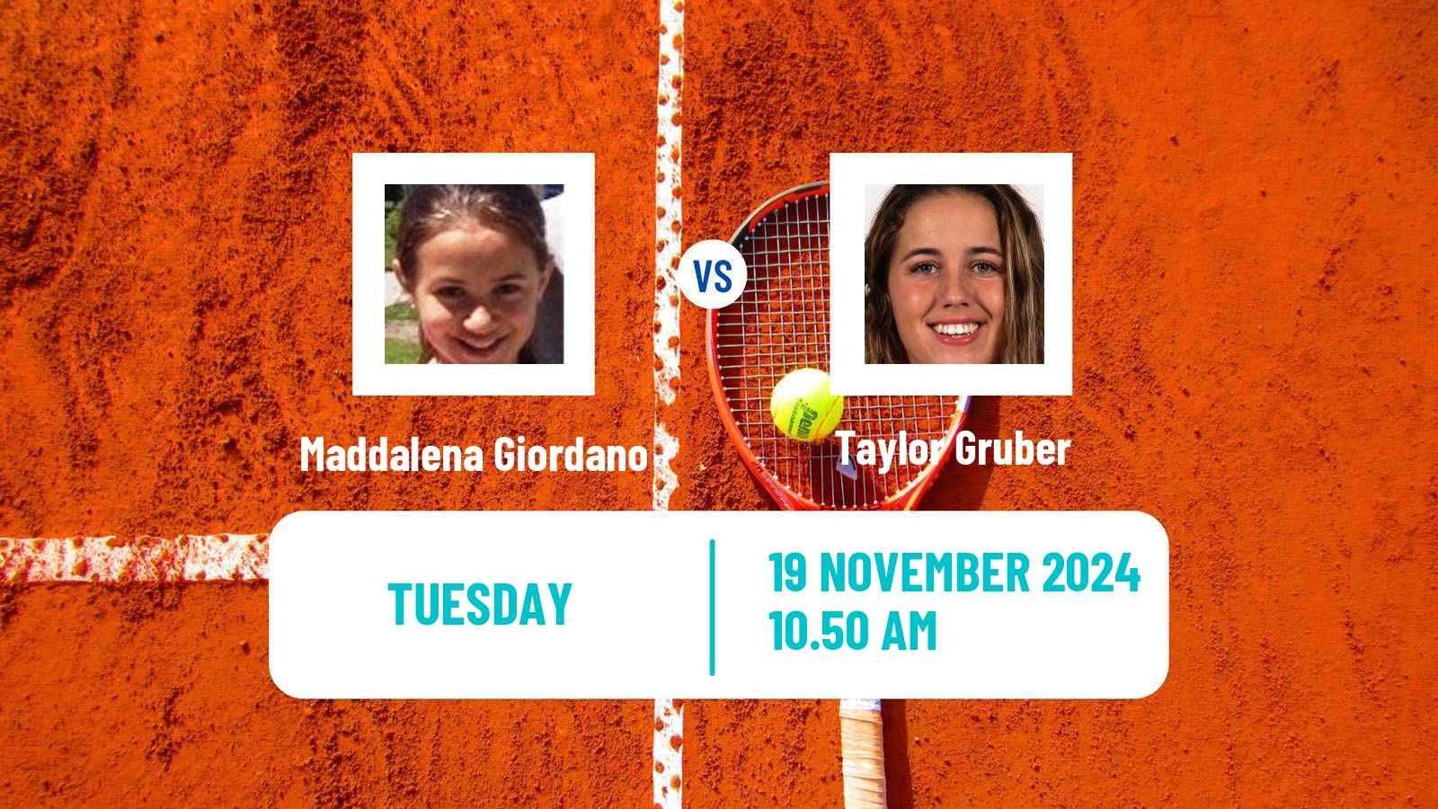 Tennis ITF W35 Santo Domingo 5 Women Maddalena Giordano - Taylor Gruber