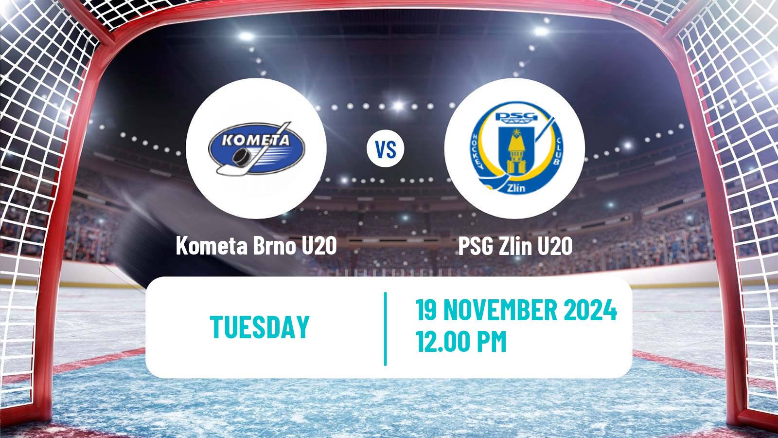 Hockey Czech ELJ Kometa Brno U20 - Zlin U20