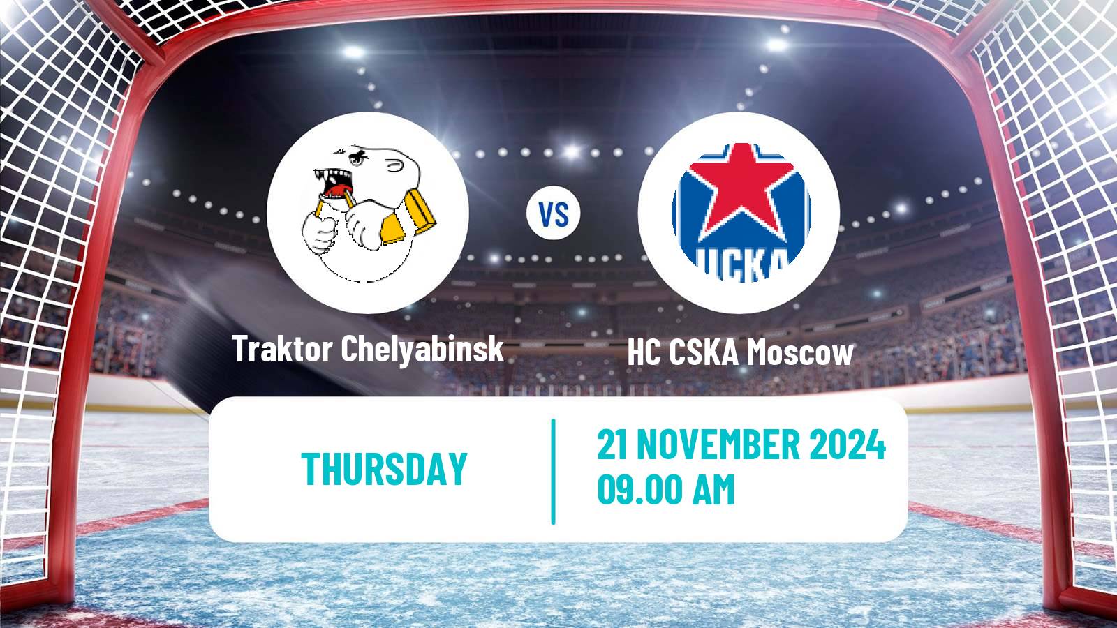 Hockey KHL Traktor Chelyabinsk - HC CSKA Moscow