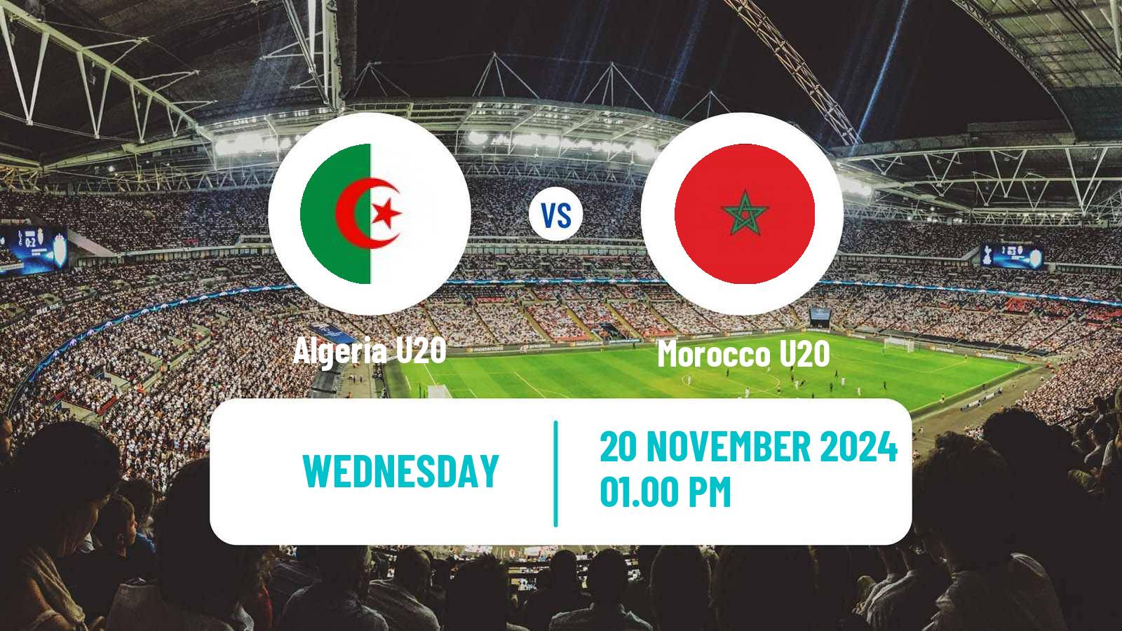 Soccer Friendly Algeria U20 - Morocco U20