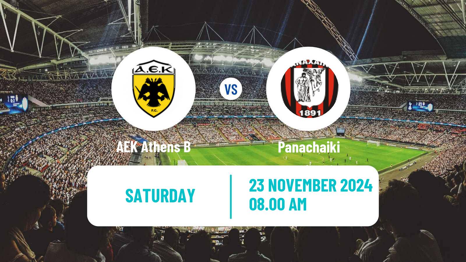 Soccer Greek Super League 2 AEK B - Panachaiki