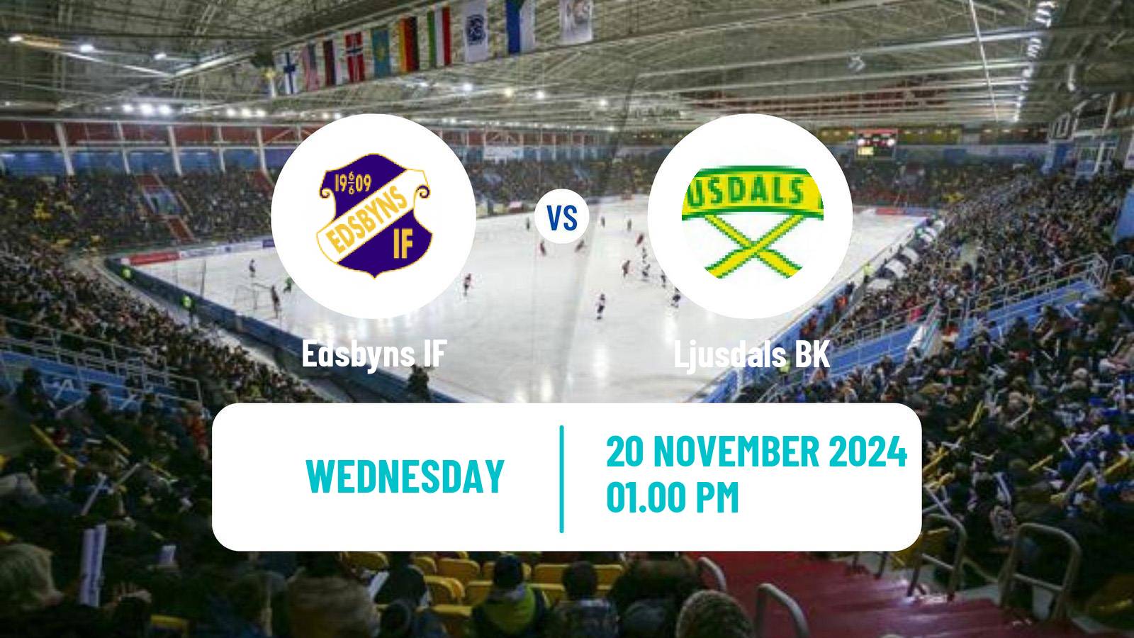 Bandy Swedish Elitserien Bandy Edsbyns IF - Ljusdal