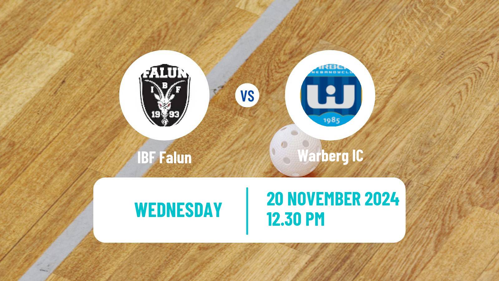 Floorball Swedish Superligan Floorball Falun - Warberg