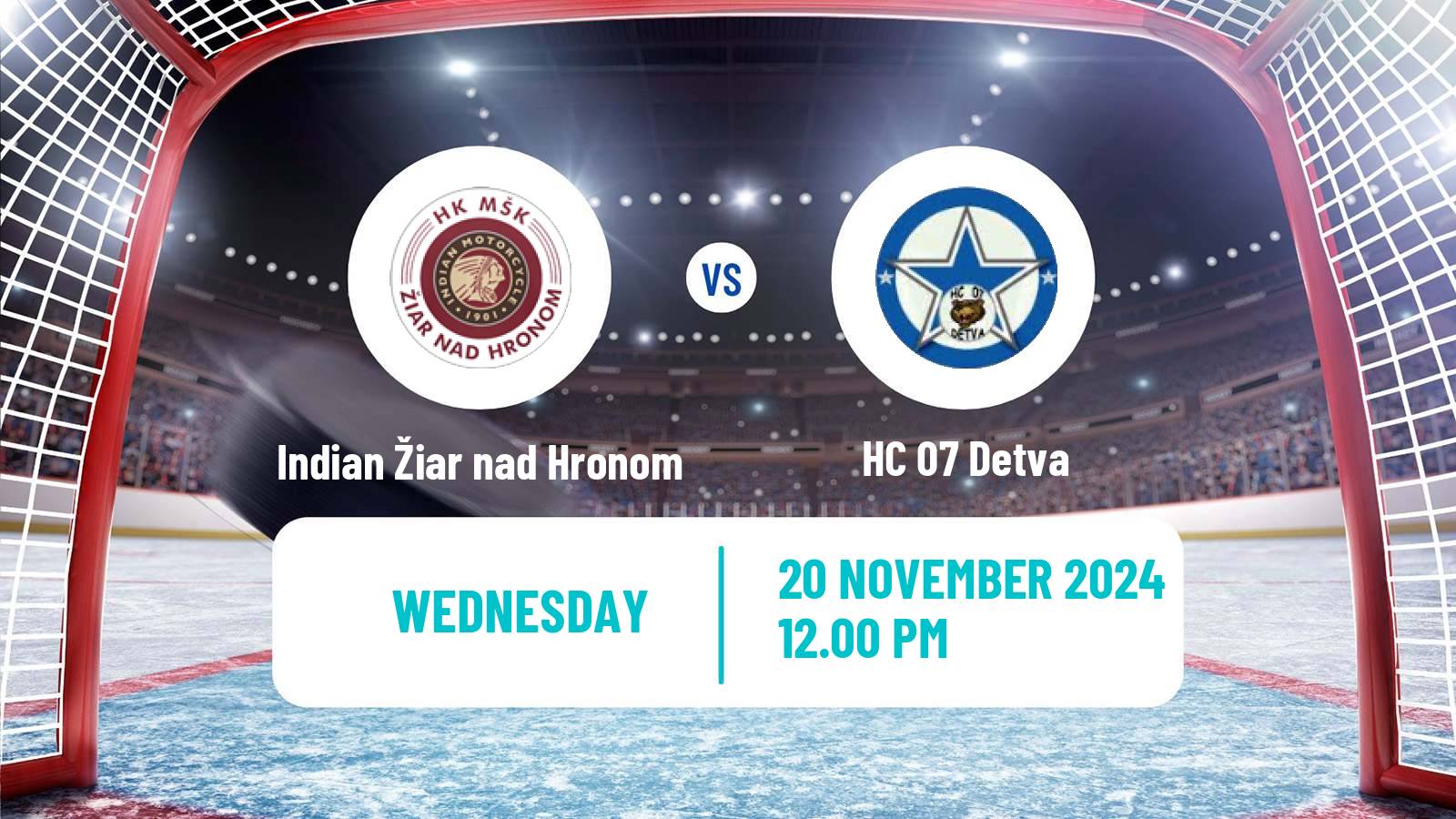 Hockey Slovak 1 Liga Hockey Indian Žiar nad Hronom - Detva