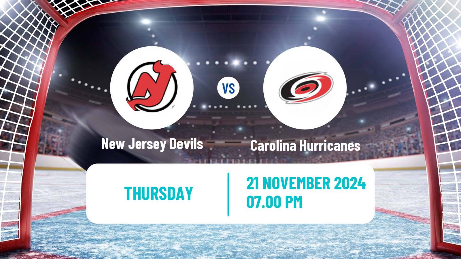 Hockey NHL New Jersey Devils - Carolina Hurricanes