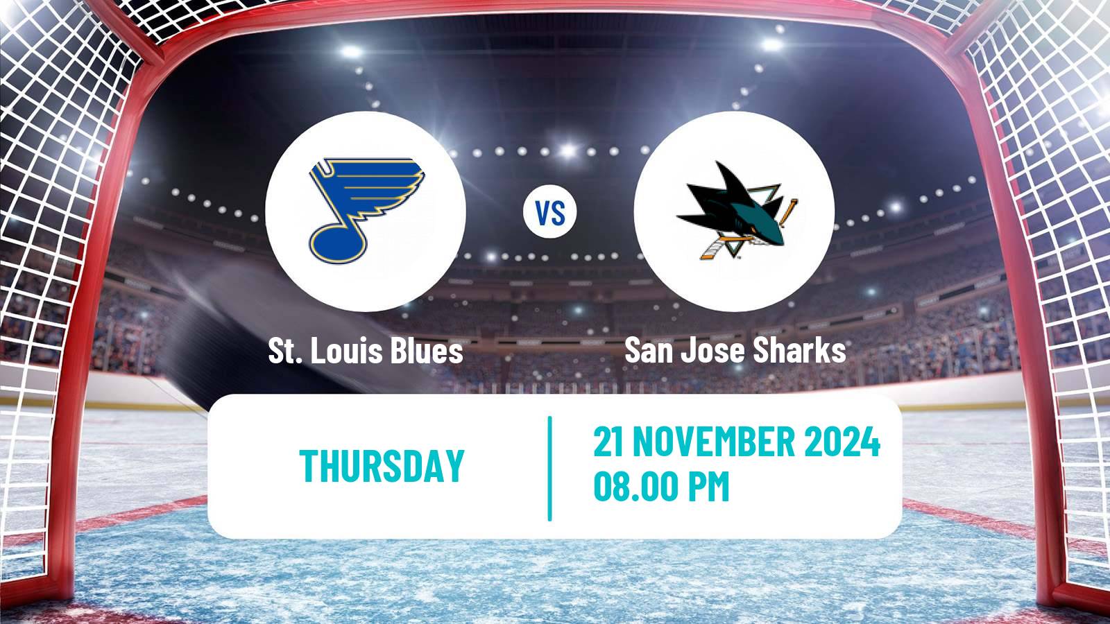 Hockey NHL St. Louis Blues - San Jose Sharks