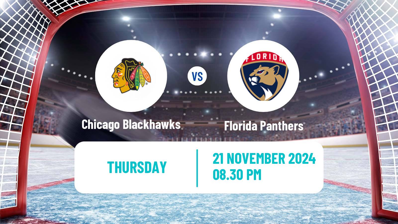 Hockey NHL Chicago Blackhawks - Florida Panthers