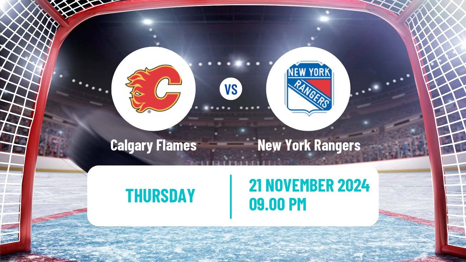 Hockey NHL Calgary Flames - New York Rangers