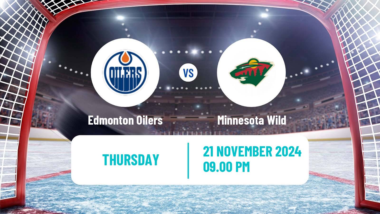 Hockey NHL Edmonton Oilers - Minnesota Wild