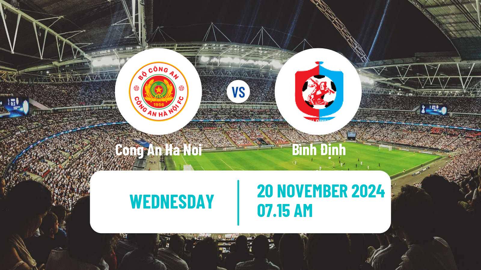 Soccer Vietnamese V League 1 Cong An Ha Noi - Bình Định