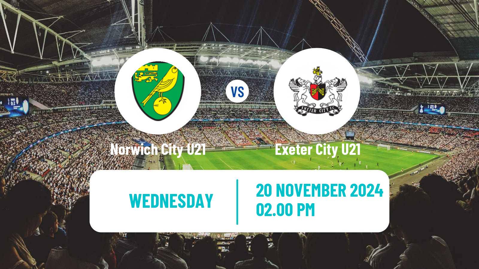 Soccer English Premier League Cup Norwich City U21 - Exeter City U21