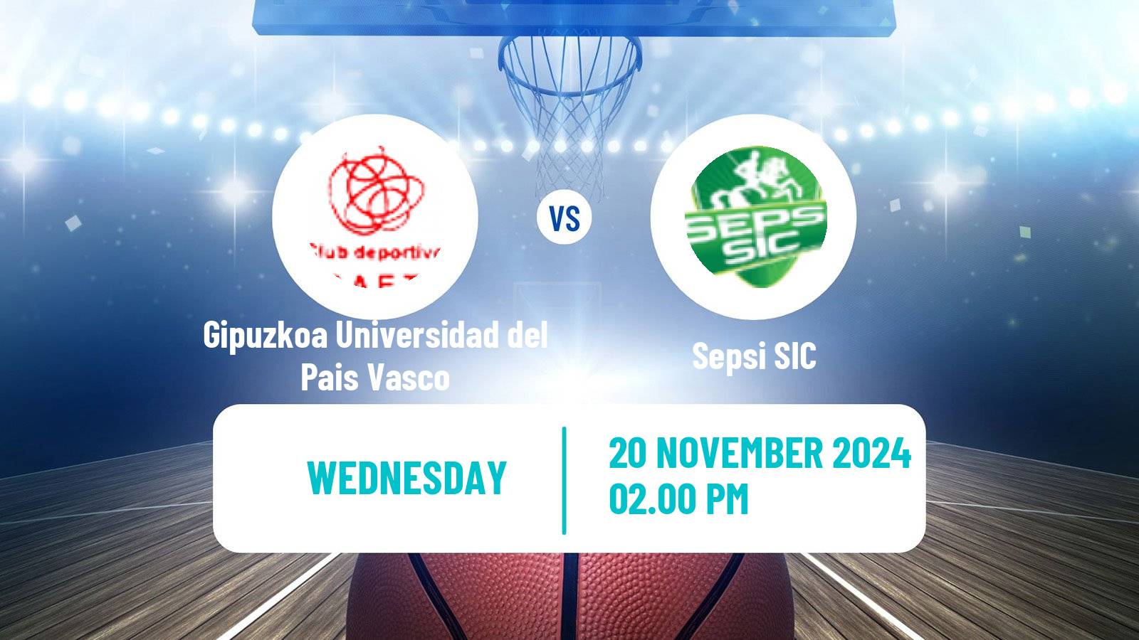 Basketball Eurocup Women Gipuzkoa Universidad del Pais Vasco - Sepsi SIC