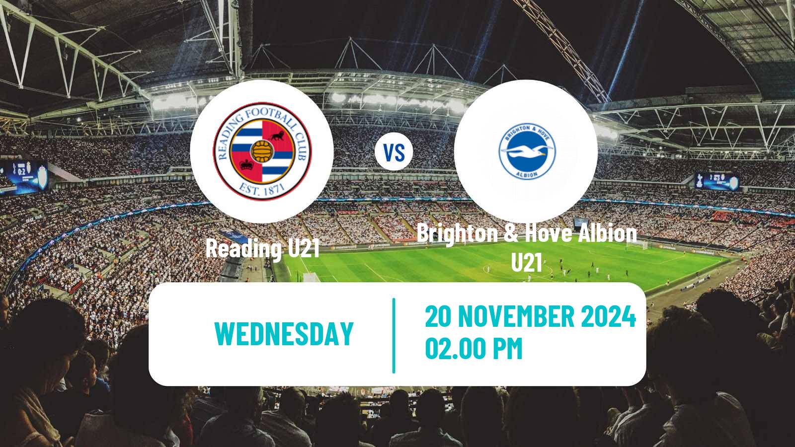 Soccer English Premier League Cup Reading U21 - Brighton & Hove Albion U21