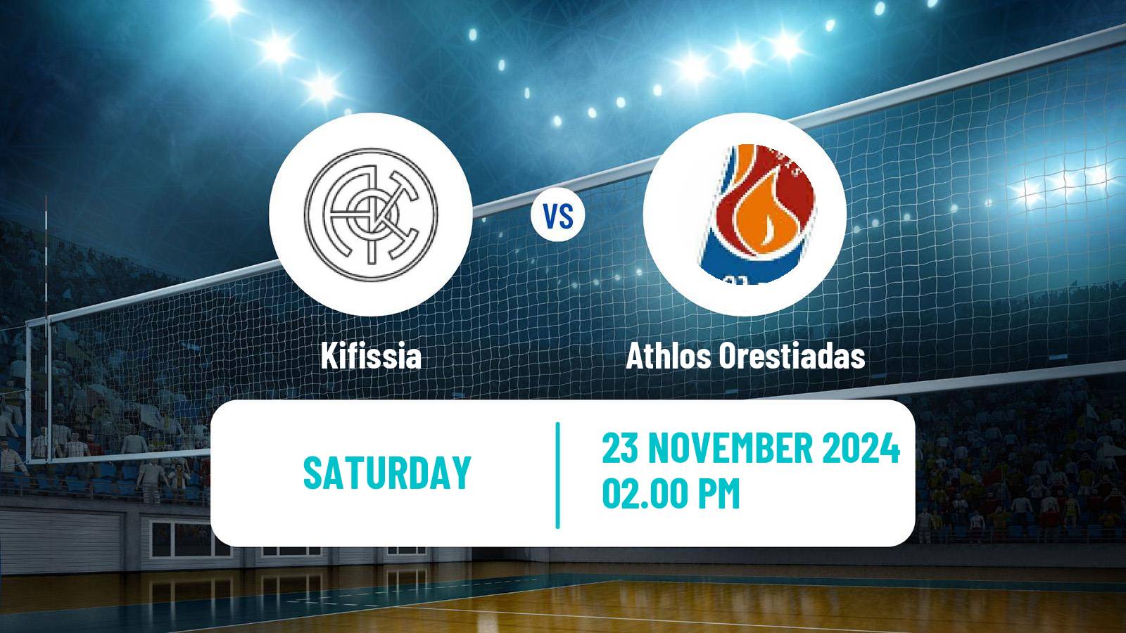 Volleyball Greek A1 Ethniki Volleyball Kifissia - Athlos Orestiadas