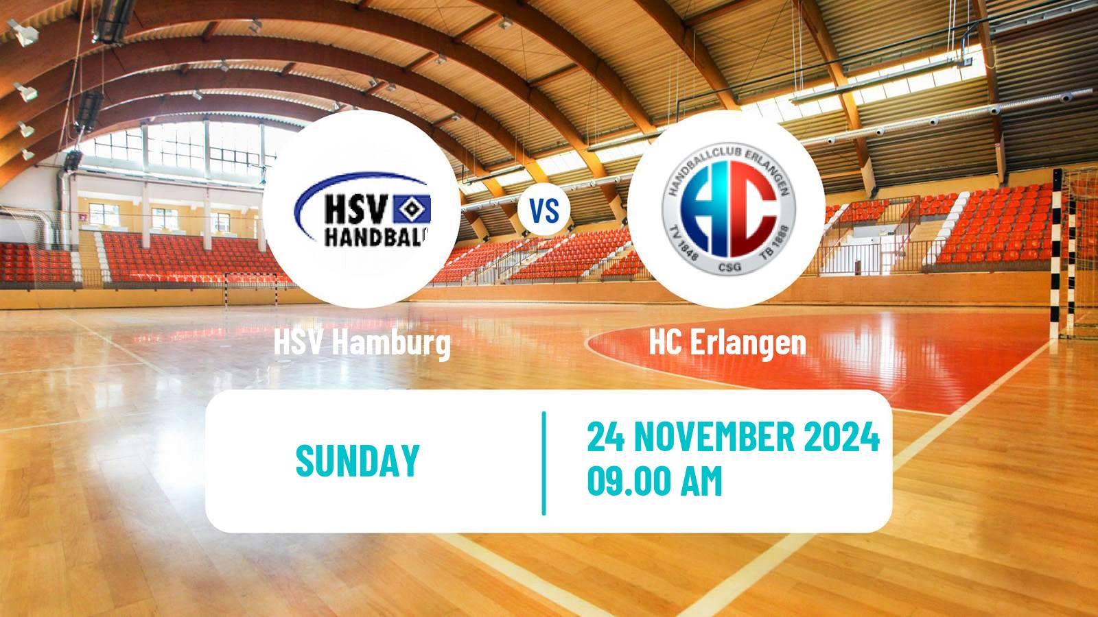 Handball German Bundesliga Handball HSV Hamburg - Erlangen