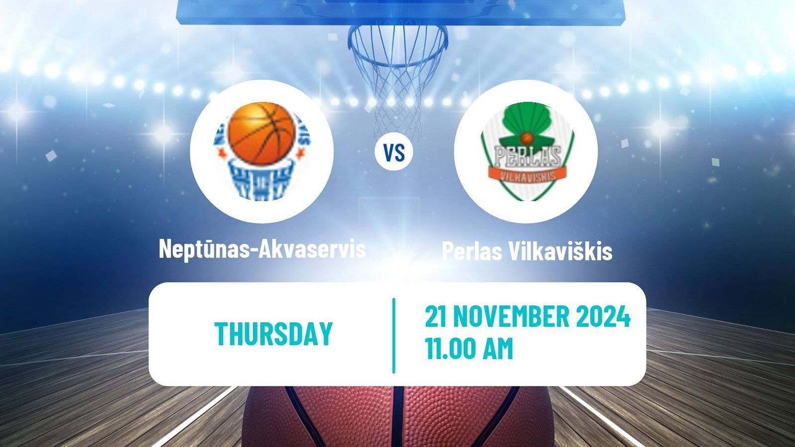 Basketball Lietuvos NKL Neptūnas-Akvaservis - Perlas Vilkaviškis