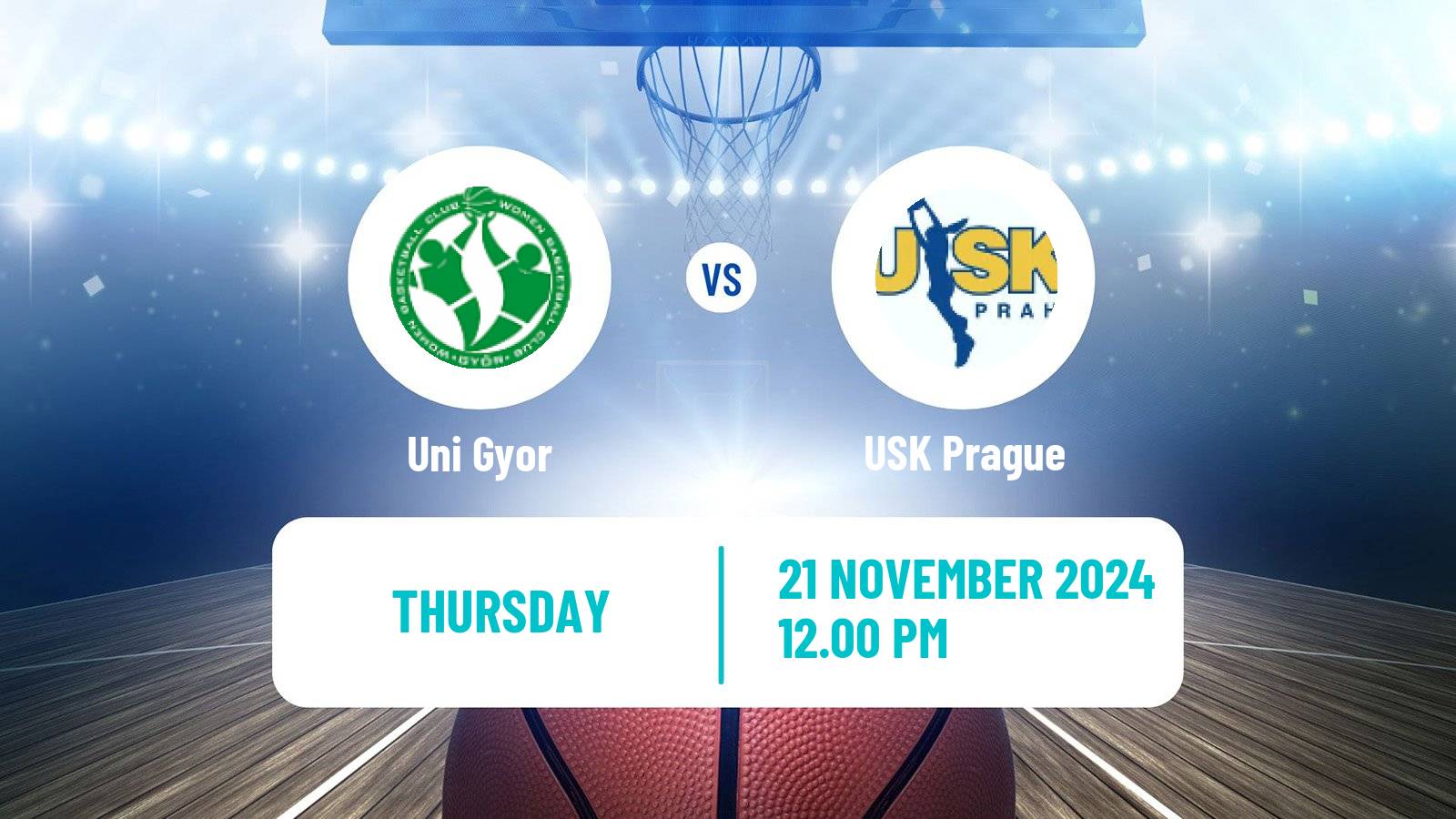 Basketball Euroleague Women Uni Gyor - USK Prague