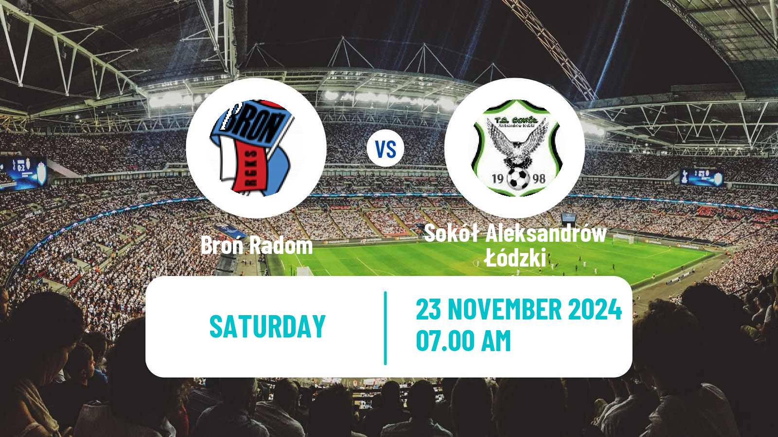 Soccer Polish Division 3 - Group I Broń Radom - Sokół Aleksandrów Łódzki